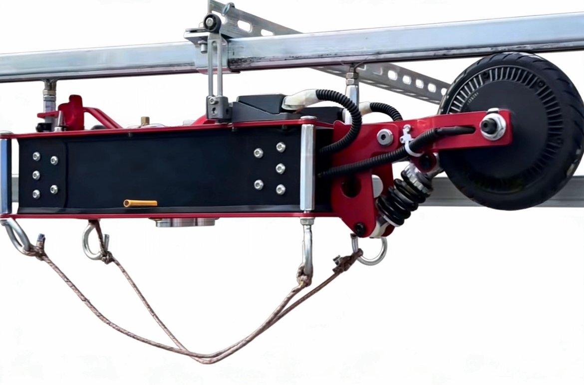 吊轨式大棚运输车